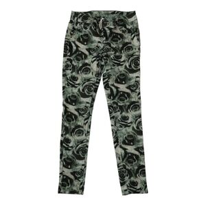 Justice premium girls green and black rose jeggings size 12‎